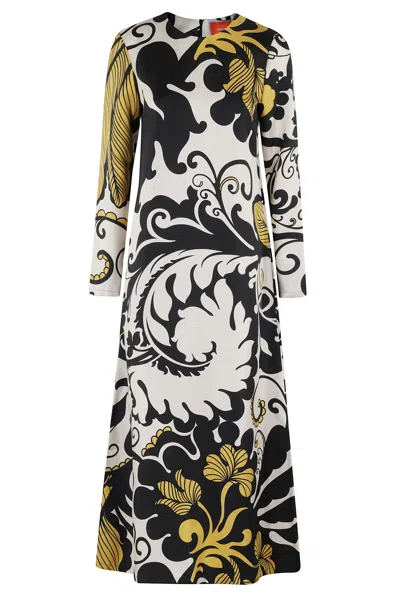 LA DOUBLEJ LONG SLEEVE SWING DRESS
