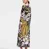 La Doublej La Double J Woman Midi Dress Ivory Size Xl Silk In Marea Black & White