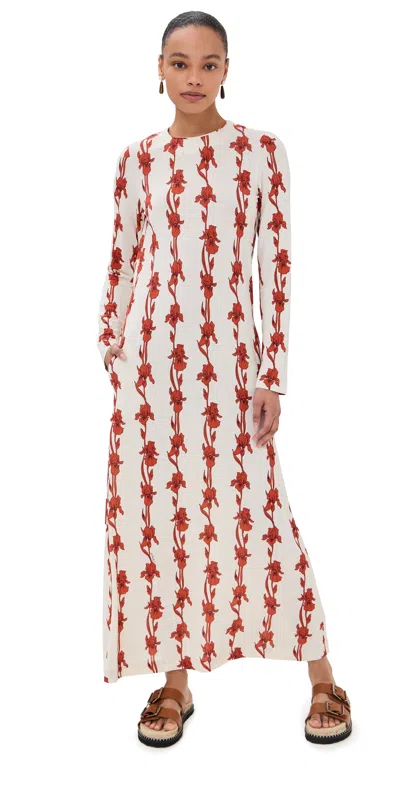 La Doublej Long Sleeve Swing Dress Mini Iris