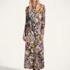 La Doublej Long Sleeve Swing Dress In Multi