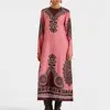 La Doublej Long Sleeve Swing Dress In Oltrarno Placée Pink