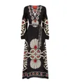 La Doublej Viviana Geometric-print Dress In Black
