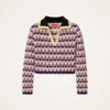 La Doublej Picket Wool-blend Polo Sweater