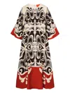 La Doublej La Double J Sorella Printed Silk-twill Maxi Dress In Multi
