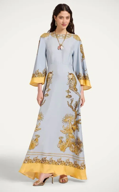 La Doublej Long Sorella Dress In Blue