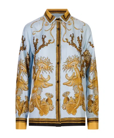 La Doublej Long-sleeved Shirt In Blue