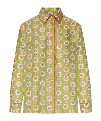 La Doublej Long-sleeved Shirt In Green