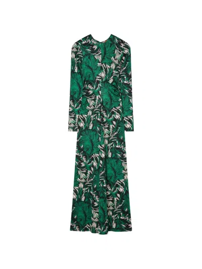 La Doublej Long Sleeves Angelica Dress Quill In Green