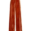 La Doublej Loose Pants In Banquet Orange