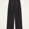 La Doublej Loose Pants In Black