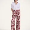 La Doublej Loose Pants In Eclipse Burgundy