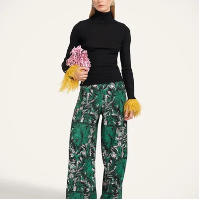 La Doublej Loose Pants In Green