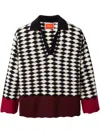 La Doublej Lounge Wool Polo Sweater In Black