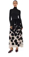 La Doublej Lunaria Knit Dress In Black
