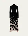 La Doublej Lunaria Knit Dress In Black