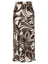 La Doublej Abstract-print Midiskirt