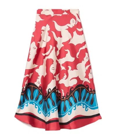 La Doublej Lungomare Skirt In Red