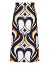 La Doublej Baia Skirt In Jive Macro White In Multi