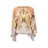 La Doublej Magic Ruffled Top In Multi