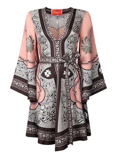 La Doublej La Double J Magnificent Mini Dress In Grey