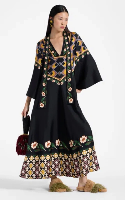 LA DOUBLEJ LA DOUBLEJ MAGNIFICO DRESS DAZED PLACÉE BLACK