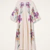 La Doublej Magnifico Maxi Dress In Iris Placée Ivory