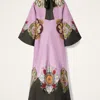 La Doublej Magnifico Dress Nucleus Placee Dusty Pink In Purple