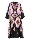 La Doublej Palazzo Print Magnifico Maxi Dress In Multi