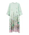 La Doublej La Double J Woman Maxi Dress Light Green Size S Silk In Green