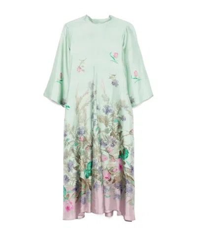 LA DOUBLEJ LA DOUBLEJ FLORAL MAXI DRESS