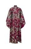 La Doublej Magnifico Silk Twill Midi Dress In Lilium Purple