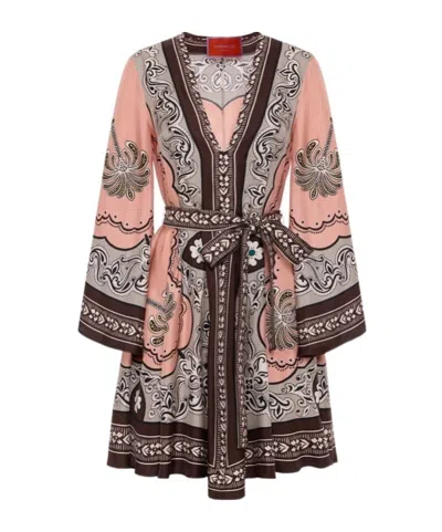 LA DOUBLEJ LA DOUBLEJ MAGNIFICO GRAPHIC PRINT DRESS