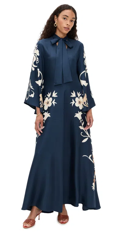 LA DOUBLEJ MAGNIFICO SILK DRESS SELVA PLACEE