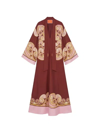 La Doublej Magnifico Swirl-print Dress In Multi