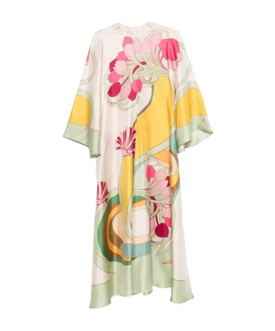 La Doublej Printed Dress In Pink