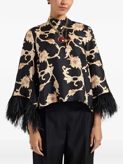 La Doublej Make An Exit Top In Black