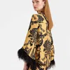 La Doublej Make An Exit Top With Feathers Cherubs Gold In Cherubs Gold