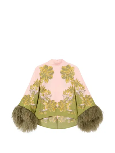 La Doublej Make An Exit Top In Green