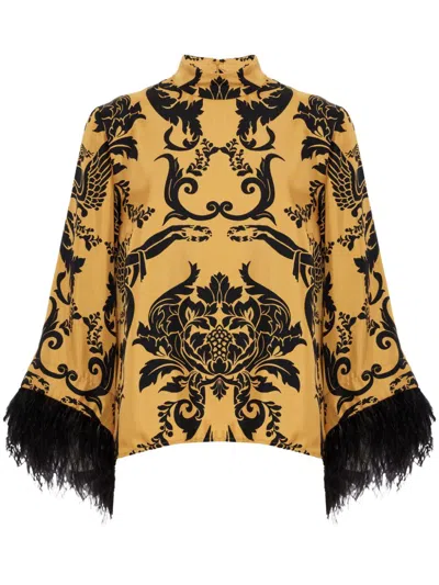 LA DOUBLEJ MAKE AN EXIT (WITH FEATHERS) TOP