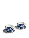 La Doublej Mama Tea Cup Set Of 2 In Blue