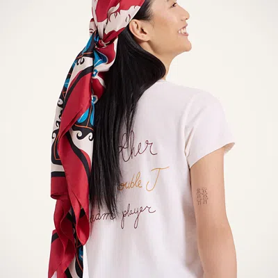 La Doublej Mamma Foulard In Red