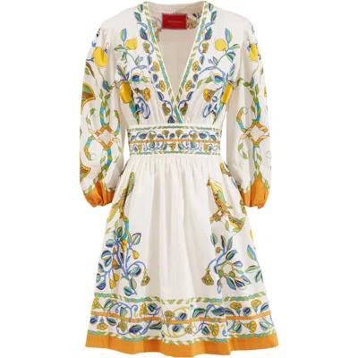 La Doublej Margherita Dress Placed In Borboni Placed Bianco