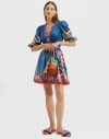 La Doublej Margherita Dress Taormina Placée Navy In Taormina Placée Navy