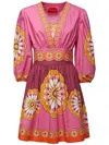 La Doublej Margherita Kleid Mit V-ausschnitt In Pink