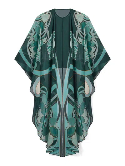 La Doublej Maria Cape Placee In Green