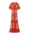 La Doublej Marlene Floral-print Silk-crepe Maxi Dress