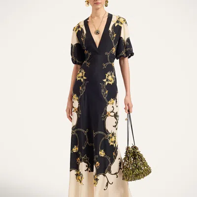 La Doublej Marlene Dress In Animal Print
