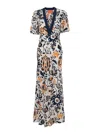 La Doublej Marlene Printed Silk-crepe Maxi Dress In White
