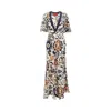 La Doublej Marlene Printed Silk-crepe Maxi Dress In Multi