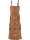 Shop La Doublej Martini Midi Dress In 橘色